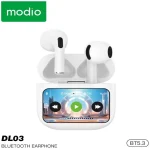 هندزفری بلوتوثی مودیو مدل DL03 با نمایشگر لمسی هوشمند